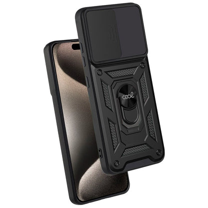 Coque rigide noire pour iPhone 15 Pro Max