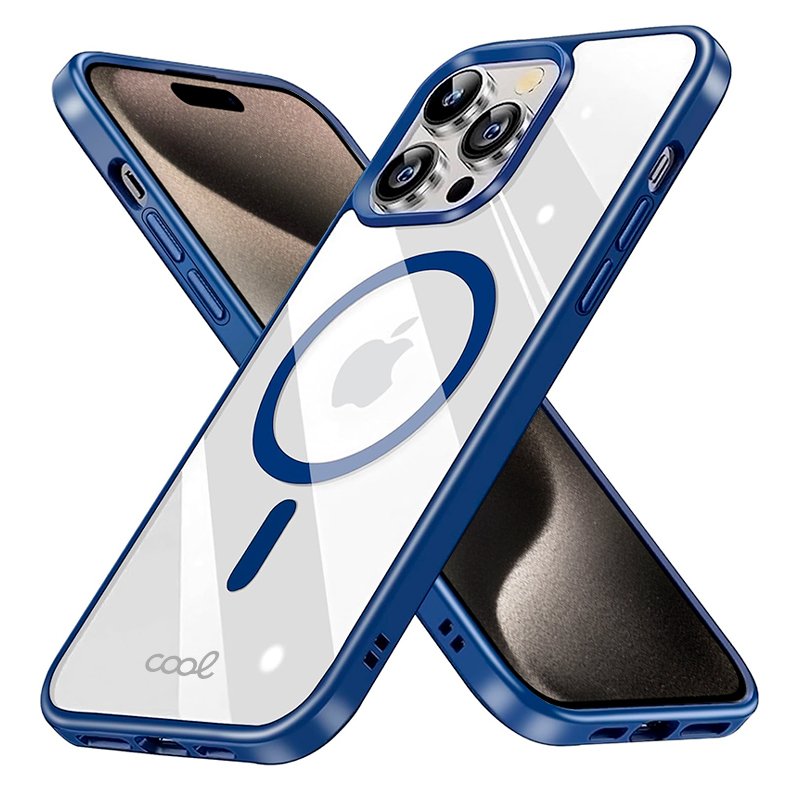 Coque magnétique pour iPhone 15 Pro Max avec bord marin