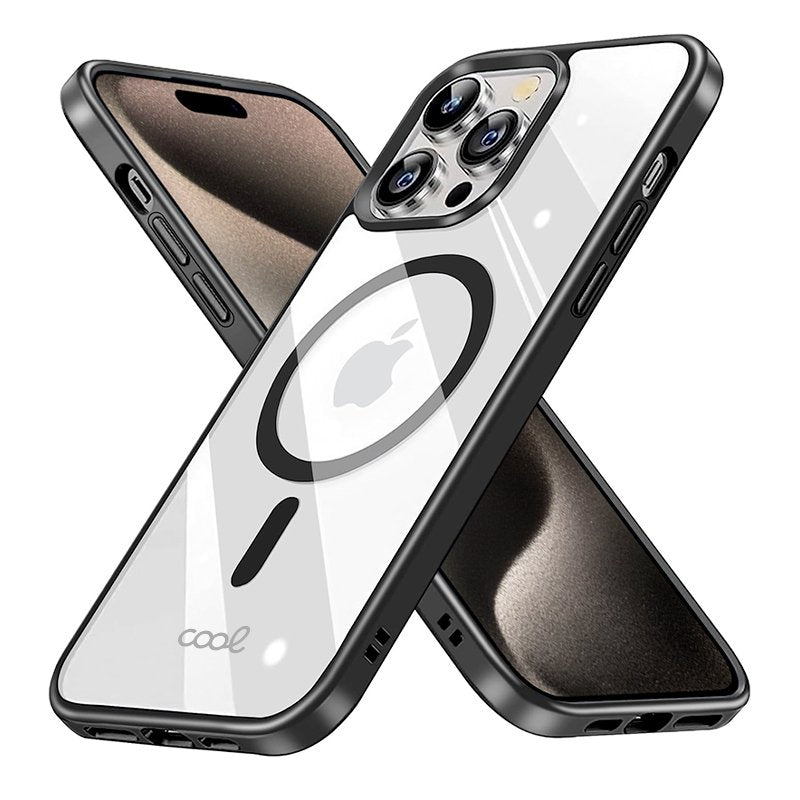 Coque magnétique noire pour iPhone 15 Pro Max