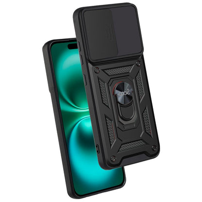 Coque rigide noire pour iPhone 16 Plus