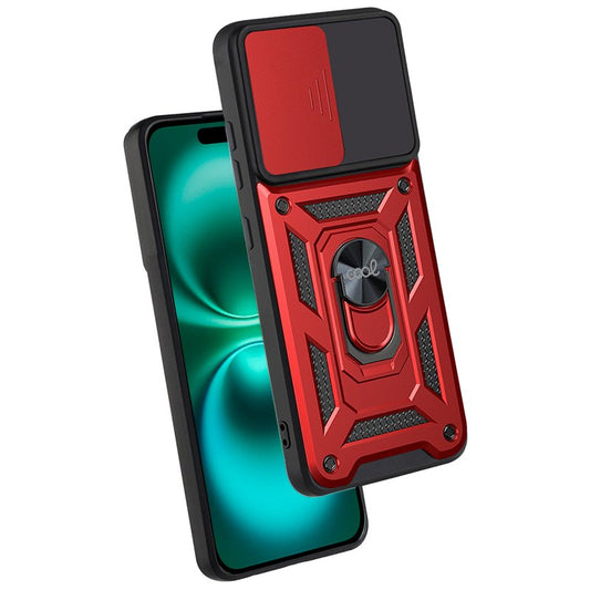Coque rigide rouge pour iPhone 16 Plus