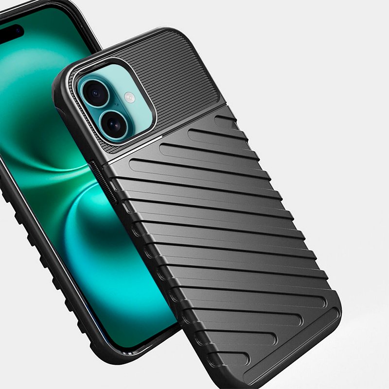 Coque cool pour iPhone 16 Plus Thunder Black