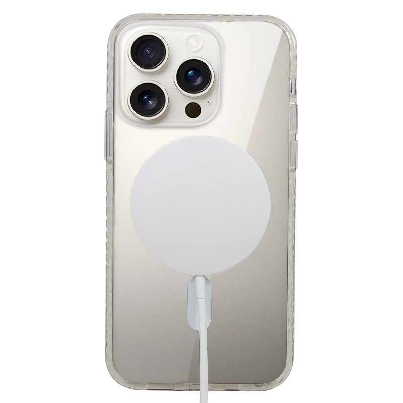 Coque magnétique transparente pour iPhone 16 Pro
