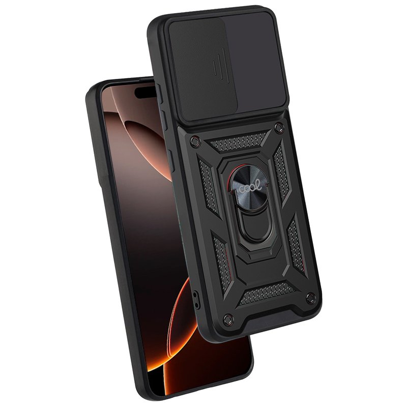 Coque rigide noire pour iPhone 16 Pro Max