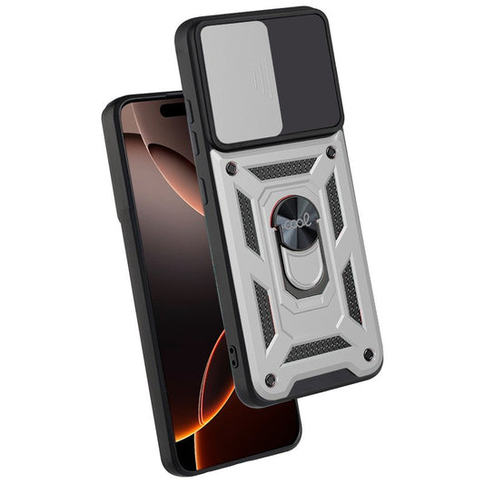 Coque rigide argentée pour iPhone 16 Pro Max