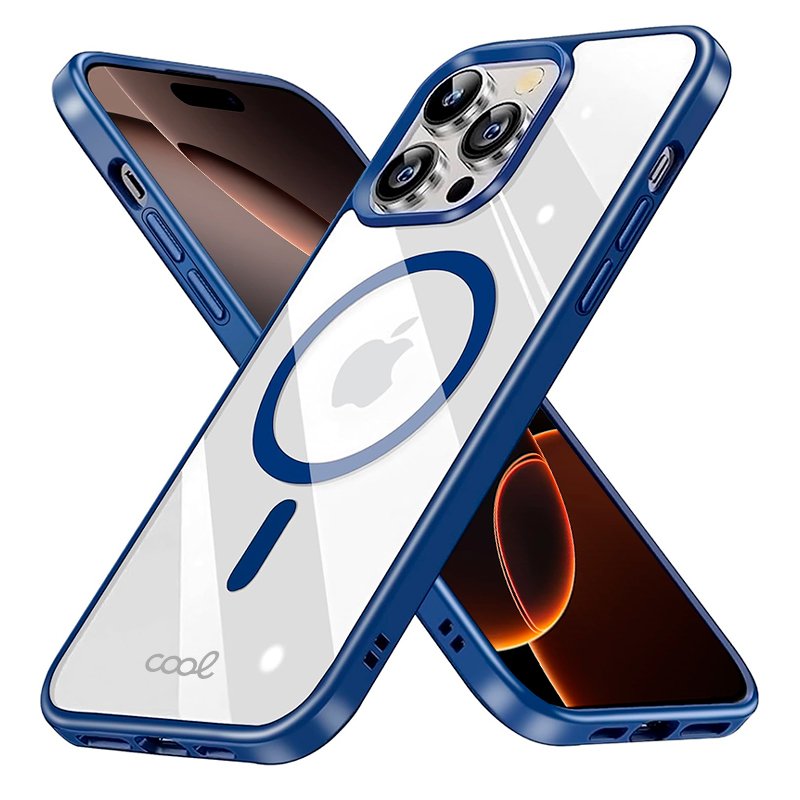 Coque magnétique tendance pour iPhone 16 Pro Max avec bord marin