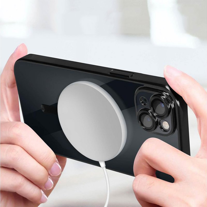 Coque magnétique noire pour iPhone 16 Pro Max