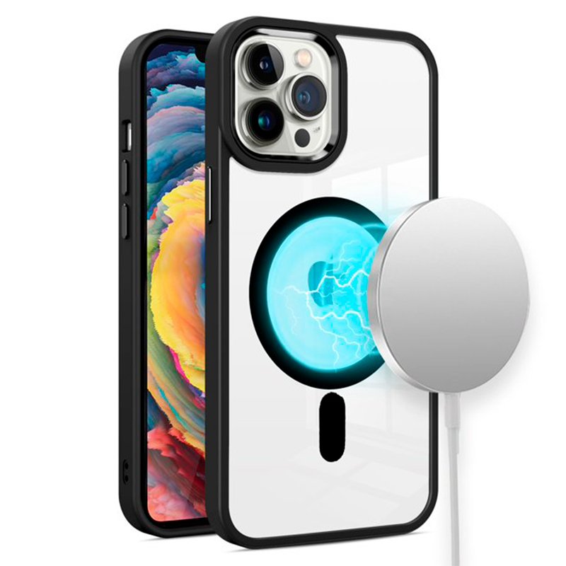 Coque magnétique noire pour iPhone 16 Pro Max