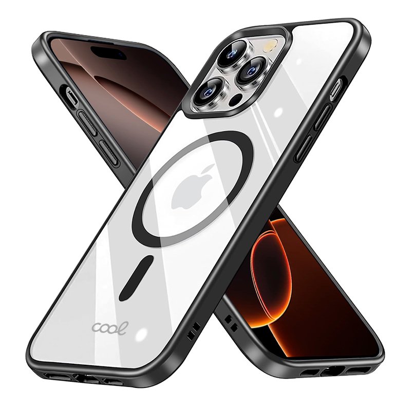 Coque magnétique noire pour iPhone 16 Pro Max