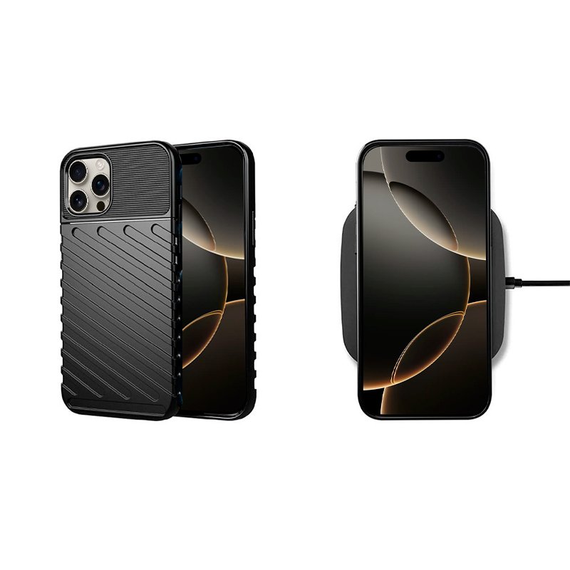 Coque cool pour iPhone 16 Pro Thunder Black