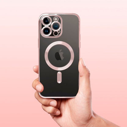 Carcasa COOL para iPhone 17 Magnética Borde Rosa