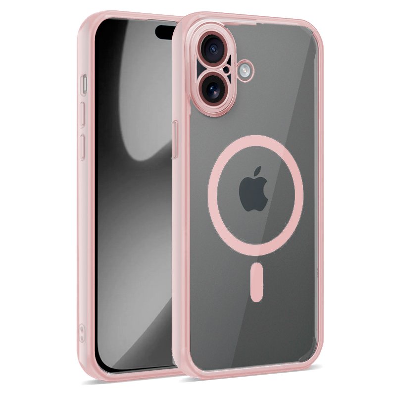 Carcasa COOL para iPhone 17 Magnética Borde Rosa