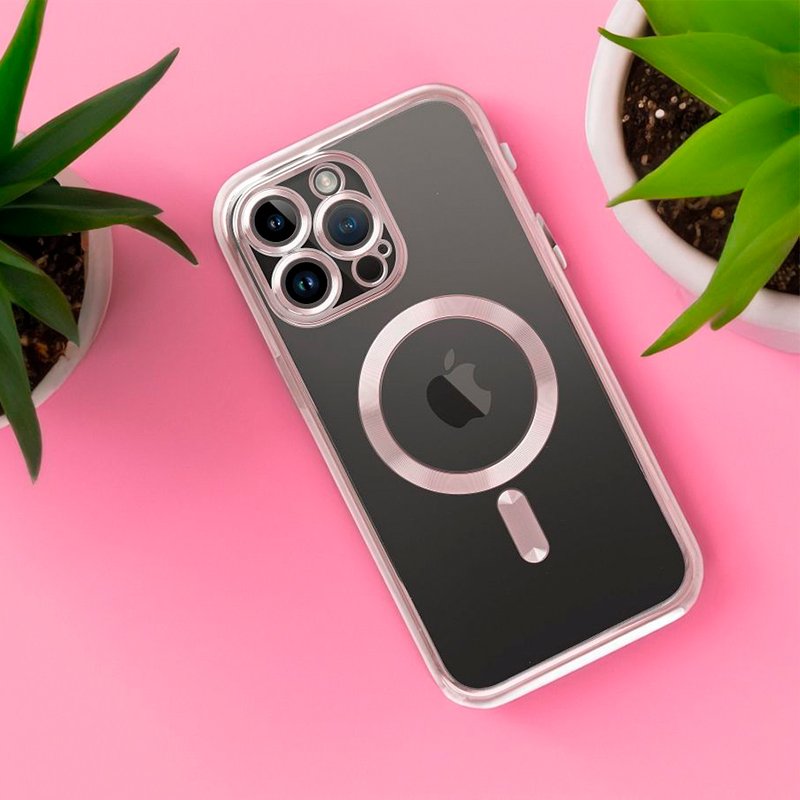 Carcasa COOL para iPhone 17 Magnética Borde Rosa