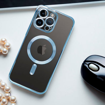 Carcasa COOL para iPhone 17 Pro Magnética Borde Celeste