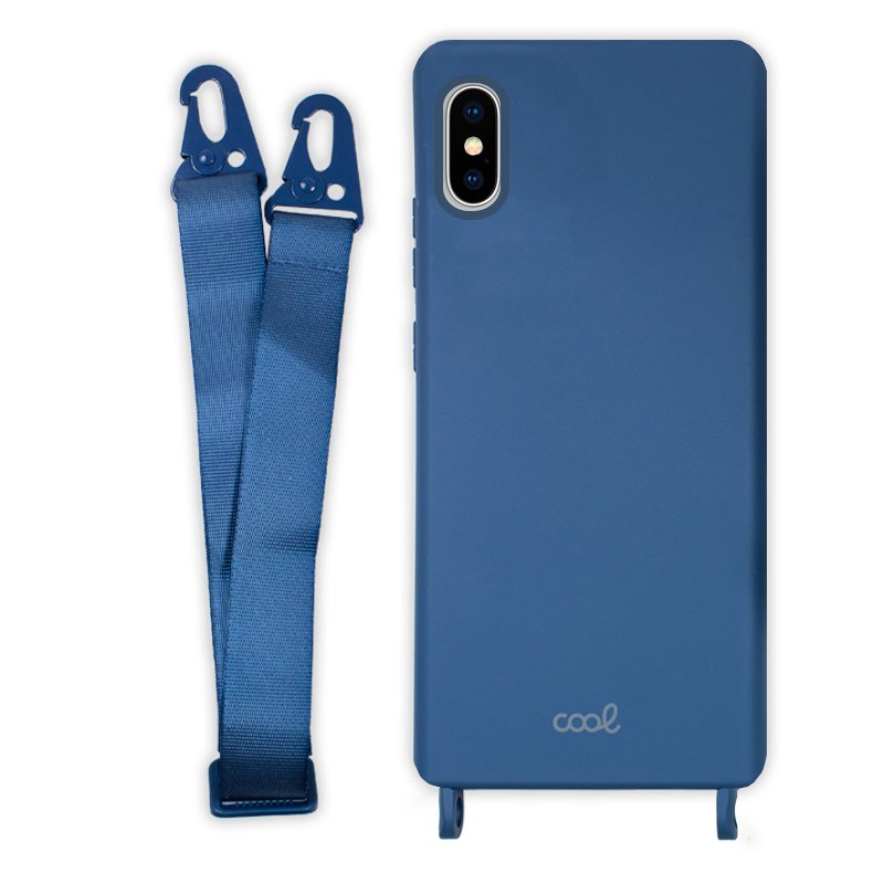 Coque cool pour iPhone X / iPhone XS Ruban bleu