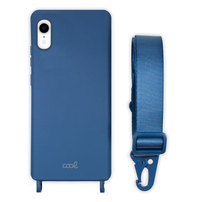 Coque iPhone XR cool avec ruban bleu
