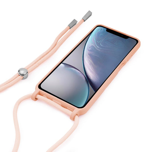 Coque cool pour iPhone XR Cordon Uni Rose