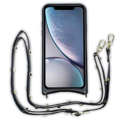 Coque cool pour iPhone XR Pop-Rock Strap Noir