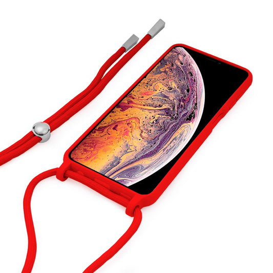 Coque cool pour iPhone XS Max avec cordon rouge lisse