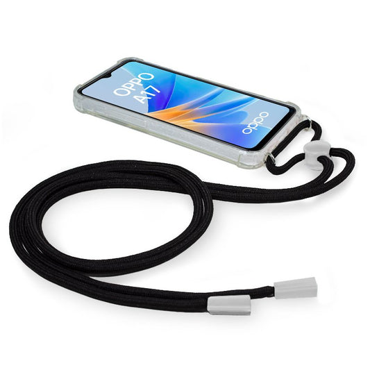 Coque COOL pour Oppo A17 avec cordon noir