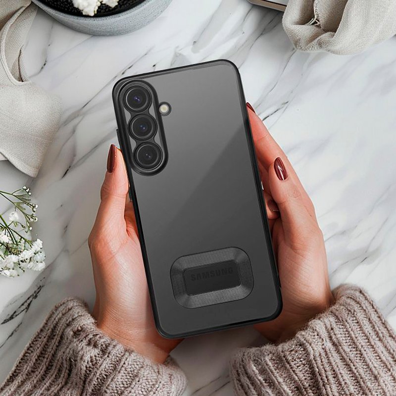 Carcasa COOL para Samsung A266 Galaxy A26 5G / A17 5G Borde Metalizado (Negro)