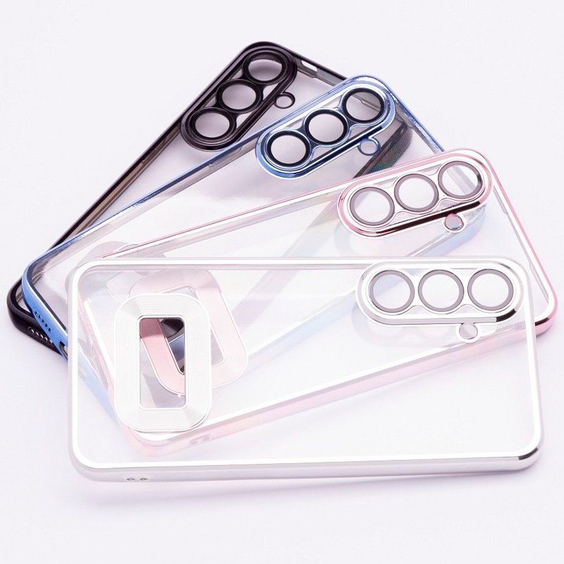 Carcasa COOL para Samsung A366 Galaxy A36 5G Borde Metalizado (Azul)