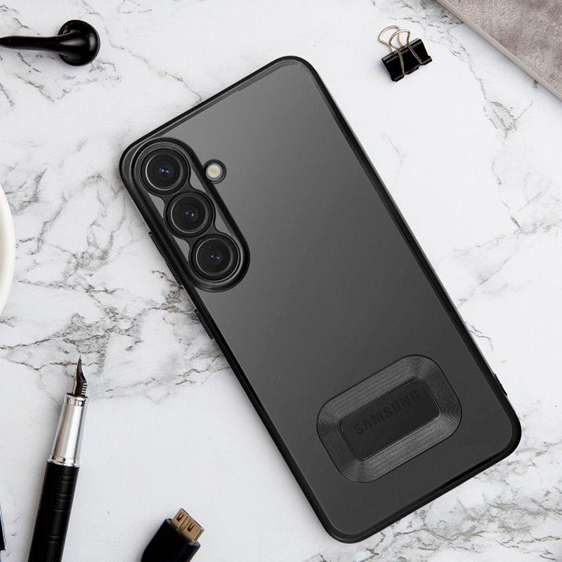 Carcasa COOL para Samsung A366 Galaxy A36 5G Borde Metalizado (Negro)