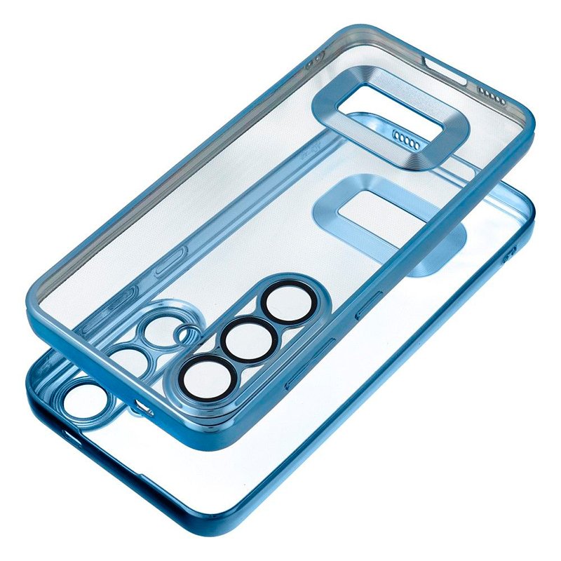 Carcasa COOL para Samsung A566 Galaxy A56 5G Borde Metalizado (Azul)