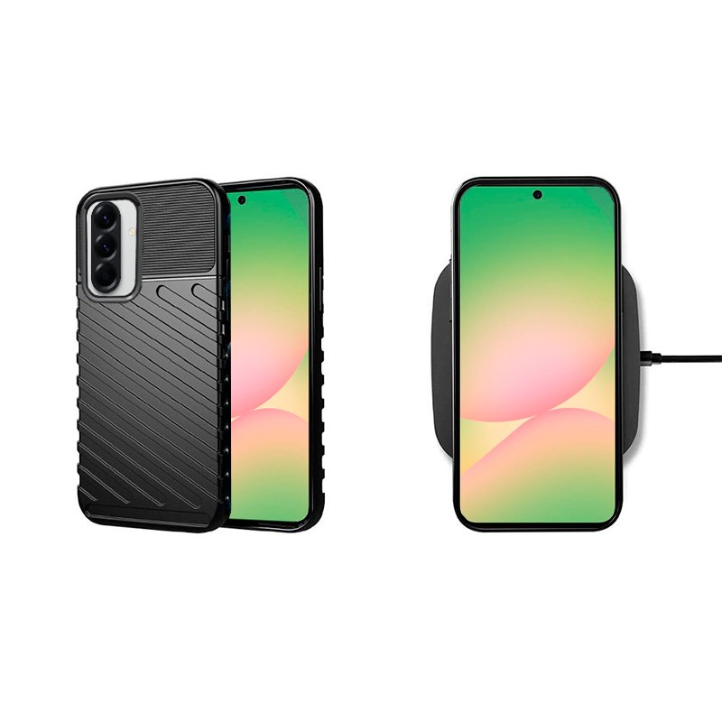 Carcasa COOL para Samsung A566 Galaxy A56 5G Thunder Negro