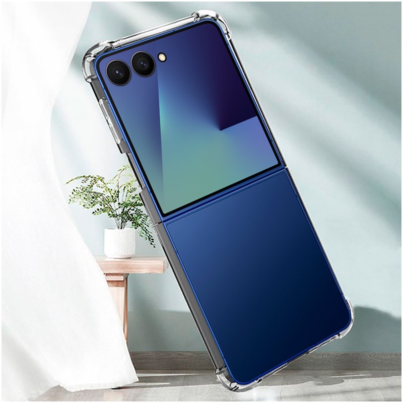 Carcasa COOL para Samsung F766 Galaxy Z Flip 7 AntiShock Transparente