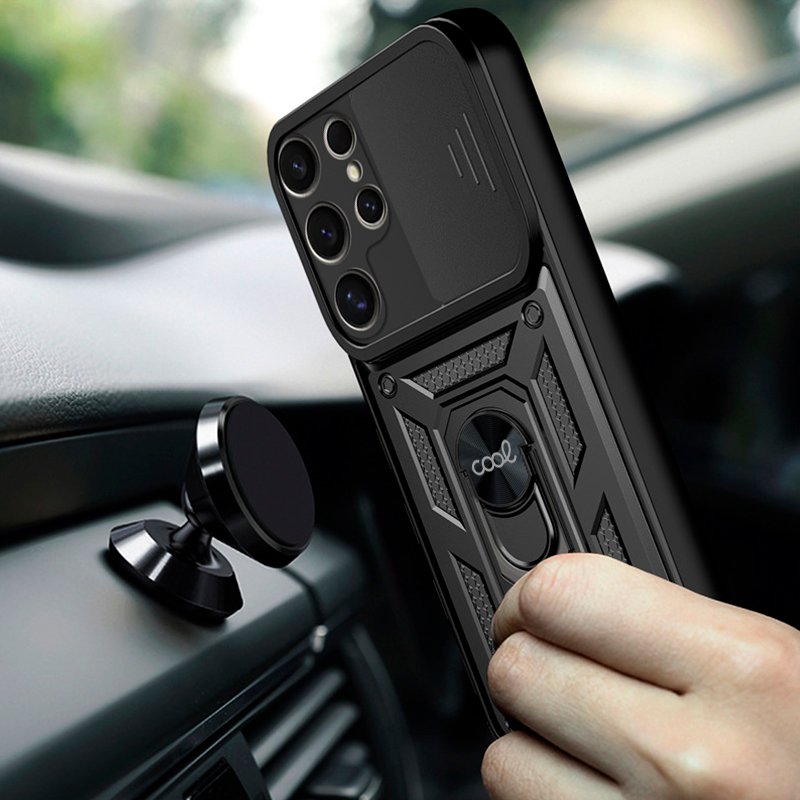 Coque rigide noire pour Samsung S928 et Galaxy S24 Ultra