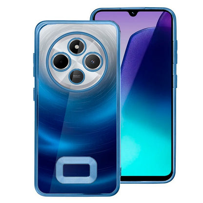 Carcasa COOL para Xiaomi Redmi 14C / Poco C75 Borde Metalizado (Azul)