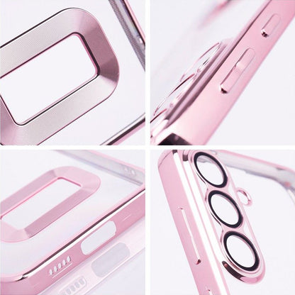 Carcasa COOL para Xiaomi Redmi A3 Borde Metalizado (Rosa)