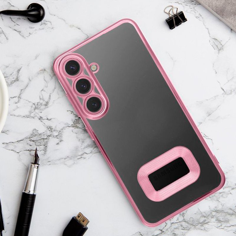 Carcasa COOL para Xiaomi Redmi A3 Borde Metalizado (Rosa)