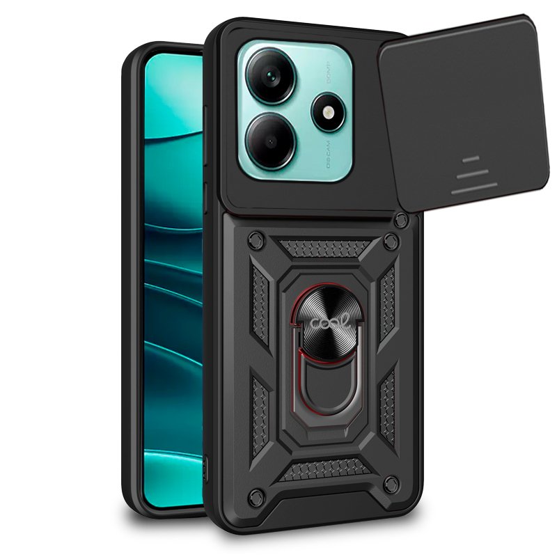 Carcasa COOL para Xiaomi Redmi Note 14 5G Hard Ring Negro