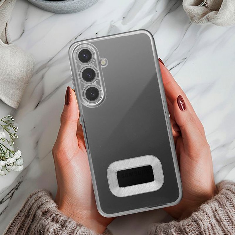 Carcasa COOL para Xiaomi Redmi Note 14 Pro 5G / Note 14 Pro Plus 5G / Poco X7 Borde Metalizado (Plata)