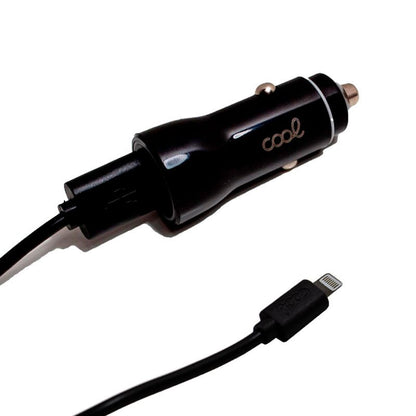 Chargeur de voiture iPhone / iPad Connexion Lightning (2 x USB) COOL