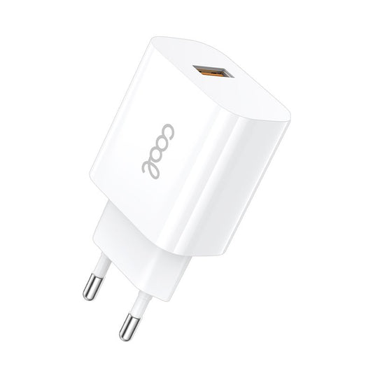 Cargador Red Adaptador 1x USB Universal COOL (2.4 Amp) Blanco