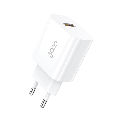 Chargeur Connecteur Réseau Type-C (2,4 A) Kit COOL Universel 2 en 1 Blanc