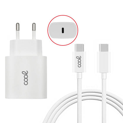 Chargeur Red COOL PD Entrée TYPE-C + Câble Type-C 1,2 mètre (20 W)