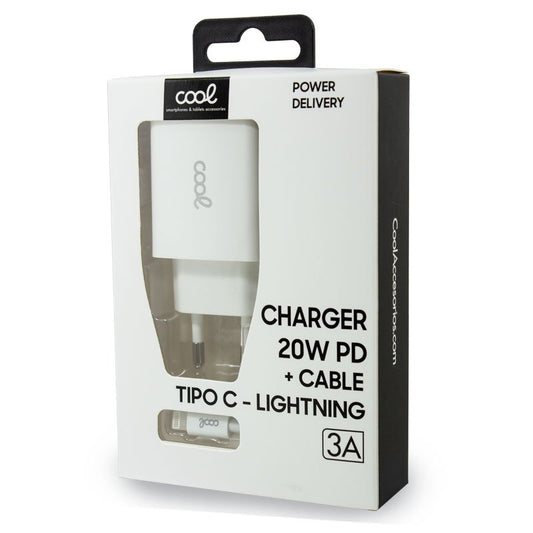 Chargeur iPhone avec entrée PD Type-C et câble Lightning Type-C de 1,2 m (20 W)