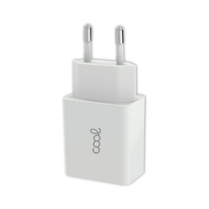 Chargeur réseau universel avec 2 entrées USB COOL 2,4 A Blanc