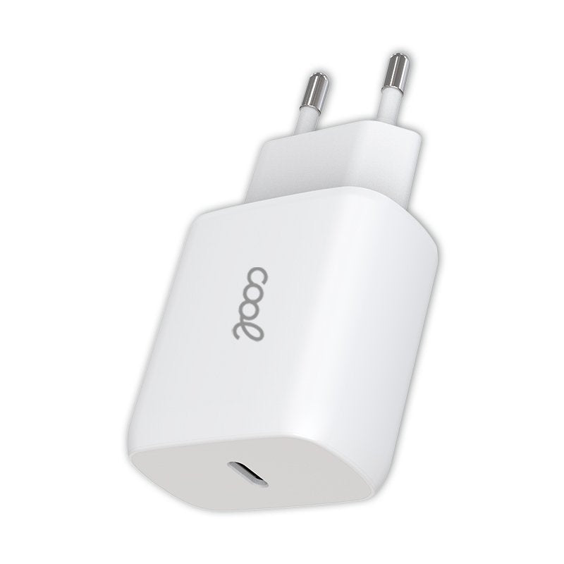 Chargeur universel adaptatif rapide (PD) Type-C COOL (25 W) Blanc