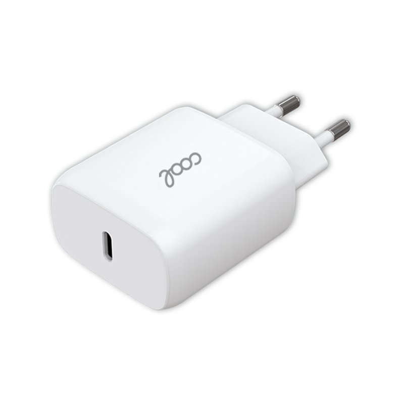 Chargeur universel adaptatif rapide (PD) Type-C COOL (25 W) Blanc