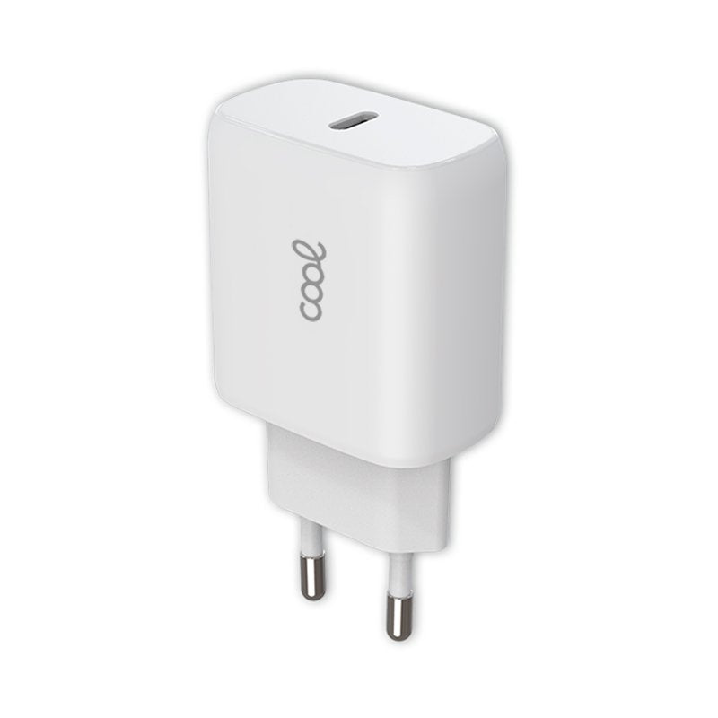 Chargeur universel adaptatif rapide (PD) Type-C COOL (25 W) Blanc