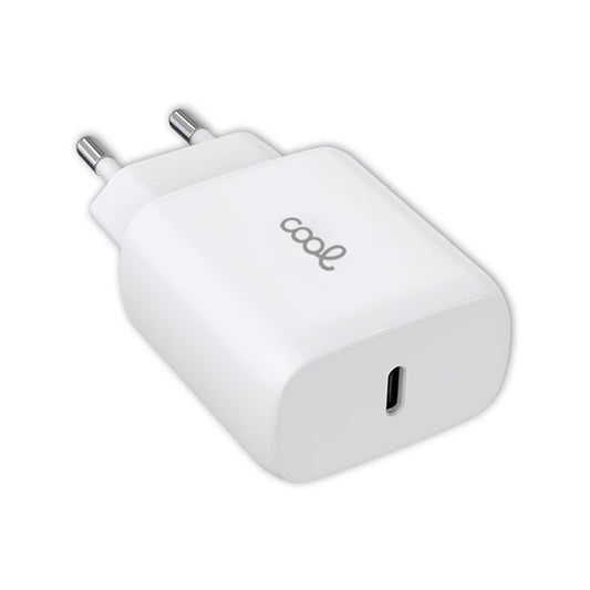 Chargeur universel adaptatif rapide (PD) Type-C COOL (25 W) Blanc