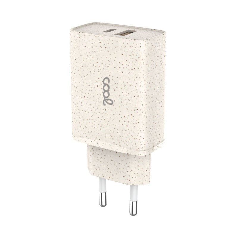 Chargeur rapide universel (PD) Type-C / Double USB COOL ECO (20 W)