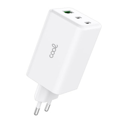 Cargador Red Universal Ultra Fast PD Port x3 (2x Tipo-C + 1x USB) COOL 100W GaN Blanco