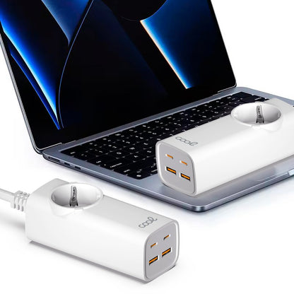 Chargeur universel multiports COOL 65 W (multiprise 5 ports) Blanc