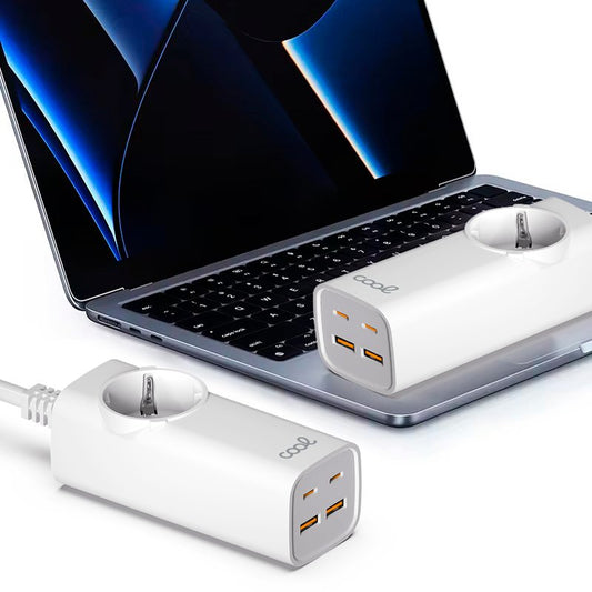 Chargeur universel multiports COOL 65 W (multiprise 5 ports) Blanc
